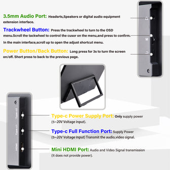 52Pi 18.5 Inch 1920x1080 Capacitive Touch Screen 100-120Hz IPS Display Portable Screen Monitor, Supports Installation of Raspberry Pi 5/4B/3B/3B+