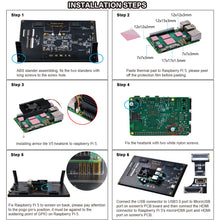 52Pi 10.1-inch Touch Screen 1280X800 Capacitive Monitor LCD Display, supports Installation of Raspberry Pi 5/4B/3B/3B+