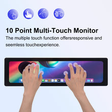 52Pi 11.26 Inch Capacitive Touch Screen 1920X440 HDMI Display Screen with Speakers for Raspberry Pi 5/4B/3B/3B+