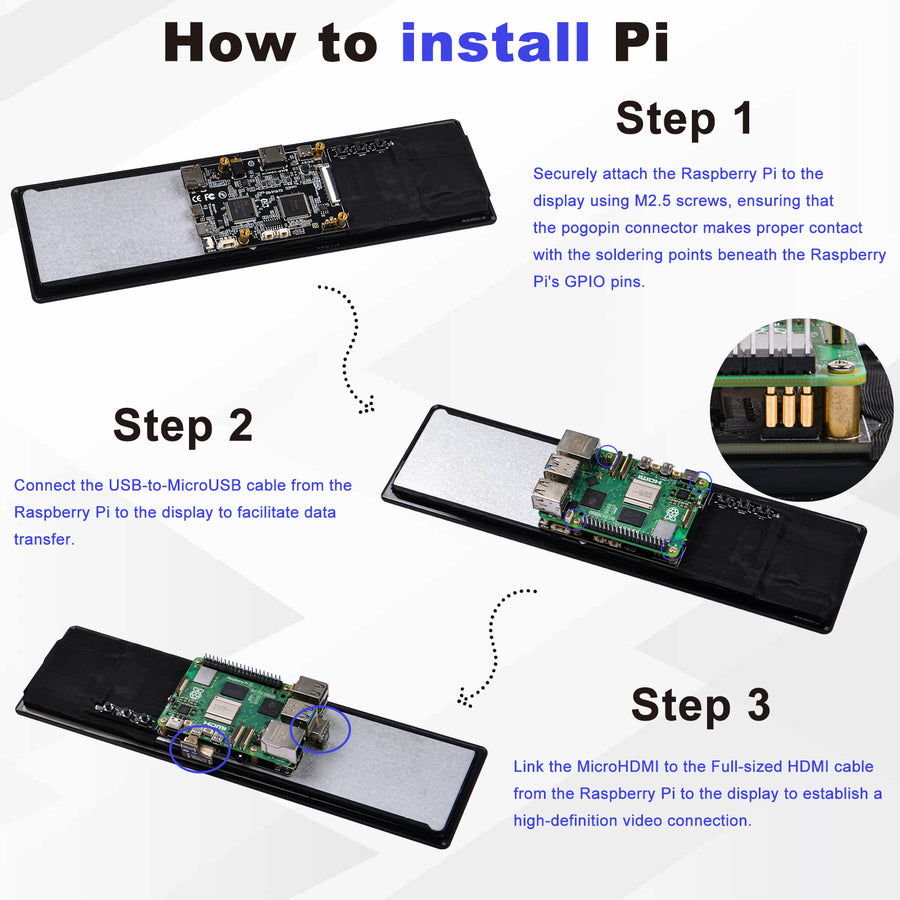 52Pi 11.26 Inch Capacitive Touch Screen 1920X440 HDMI Display