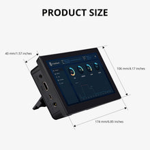 52Pi 7-Inch Capacitive IPS Screen 1024 × 600 60HZ Touchscreen Display With Speakers for Raspberry Pi 5/4B/3B+/3B/B+