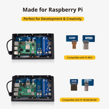 52Pi 7-Inch Capacitive IPS Screen 1024 × 600 60HZ Touchscreen Display With Speakers for Raspberry Pi 5/4B/3B+/3B/B+