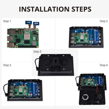 52Pi 7-Inch Capacitive IPS Screen 1024 × 600 60HZ Touchscreen Display With Speakers for Raspberry Pi 5/4B/3B+/3B/B+