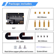 52Pi N07 PCIe M.2 M-key NVMe SSD PCIe Peripheral Bottom Board for Raspberry Pi 5, Support M.2 KEY-M NVMe SSD 2230/2242/2260/2280