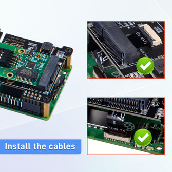 52Pi M02 PCIe Express to Mini PCIe HAT for Raspberry Pi 5, Support All Mini PCIe Devices Network Cards Mini PCIe Adapter