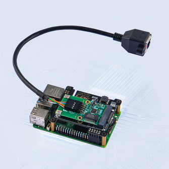 52Pi M02 PCIe Express to Mini PCIe HAT for Raspberry Pi 5, Support All Mini PCIe Devices Network Cards Mini PCIe Adapter