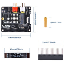 52Pi HiFi DAC Hat with PCIe to NVMe SSD Function for Raspberry Pi 5, Support NVMe 2230/2242 SSDs