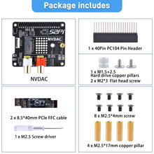 52Pi HiFi DAC Hat with PCIe to NVMe SSD Function for Raspberry Pi 5, Support NVMe 2230/2242 SSDs