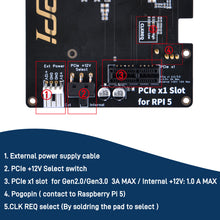 52Pi P02 PCIe Slot for Raspberry Pi 5, Pi 5's PCIe to PCIe x1 slot, Support Network Interface Card