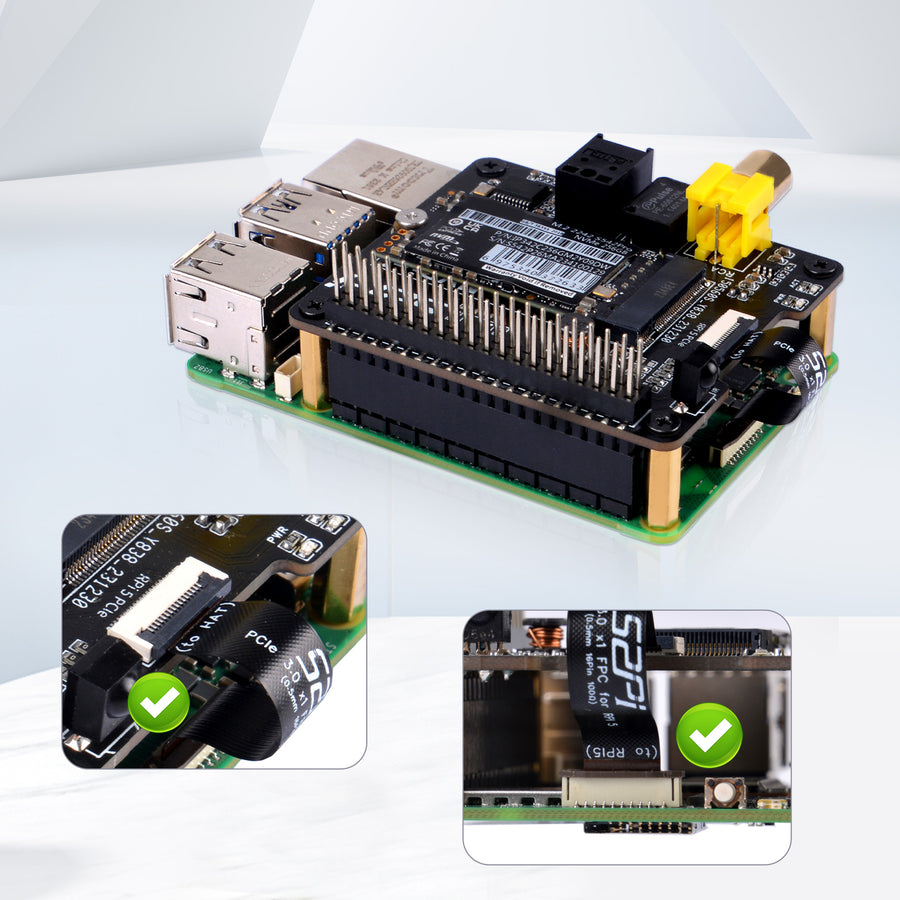 52Pi NVDigi Expansion Board for Raspberry Pi 5, with HiFi Digi and