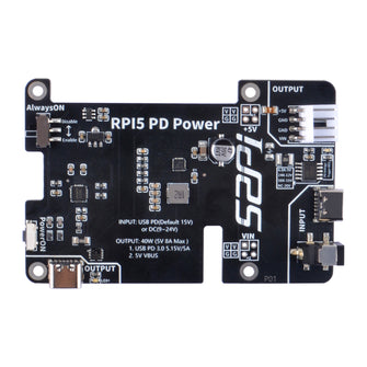 52Pi PD Power Extension Adapter Board for Raspberry Pi 5