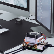 52Pi Low-Profile Plus CPU Cooler for Raspberry Pi 5, Aluminum Heatsink with Cooling Fan for Raspberry Pi 5