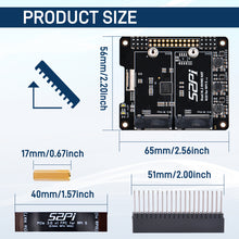 52Pi N20 Dual 2242 NVMe HAT for Raspberry Pi 5, Supprt Two 2242 NVMe SSDs