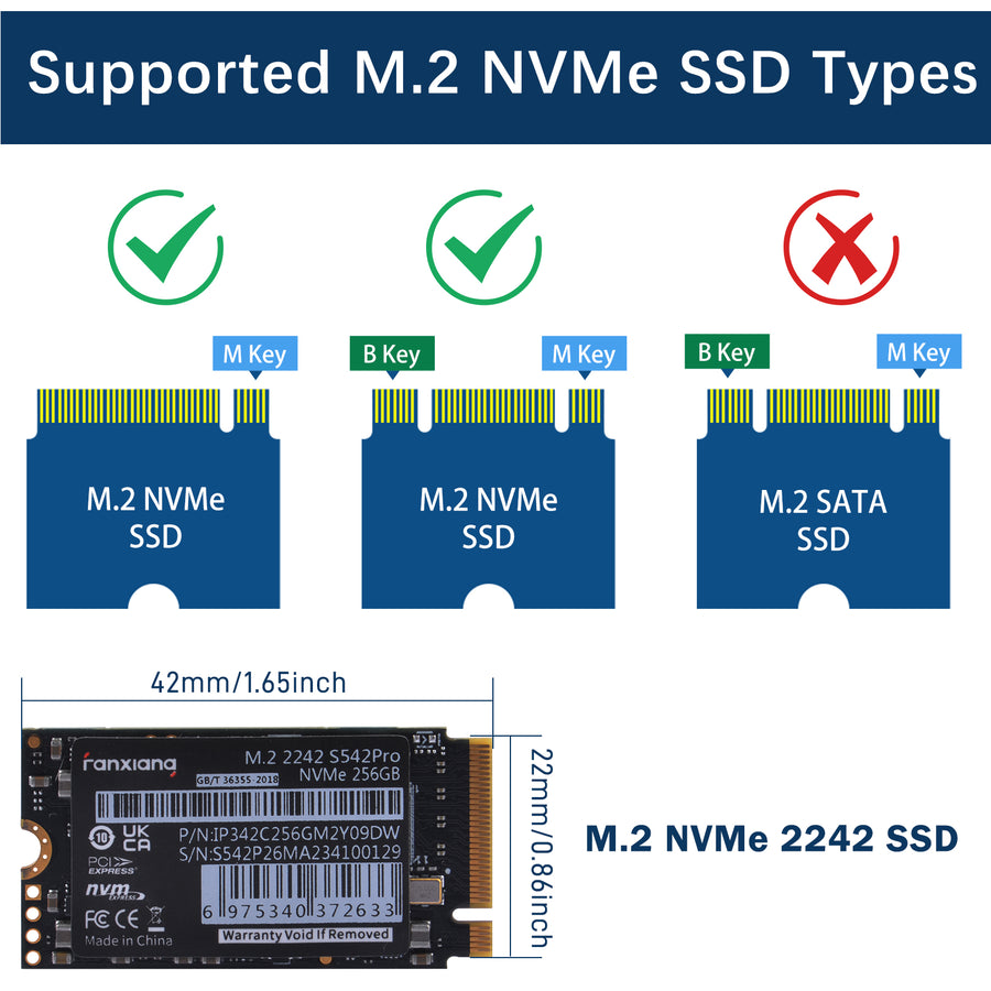 52Pi N20 Dual 2242 NVMe HAT for Raspberry Pi 5, Supprt Two 2242