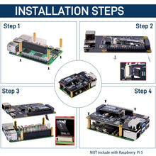 52Pi M.2 NVMe SSD Plus 2.5G Ethernet Adapter for Raspberry Pi 5, W01 U2500 Hat with NVMe SSD Expansion, USB 2.5G Network Port, GPIO Header, Support M.2 NVMe M-Key 2230/2242/2260/2280 SSD