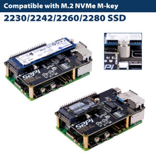 52Pi M.2 NVMe SSD Plus 2.5G Ethernet Adapter for Raspberry Pi 5, W01 U2500 Hat with NVMe SSD Expansion, USB 2.5G Network Port, GPIO Header, Support M.2 NVMe M-Key 2230/2242/2260/2280 SSD