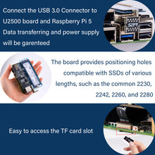 52Pi M.2 NVMe SSD Plus 2.5G Ethernet Adapter for Raspberry Pi 5, W01 U2500 Hat with NVMe SSD Expansion, USB 2.5G Network Port, GPIO Header, Support M.2 NVMe M-Key 2230/2242/2260/2280 SSD