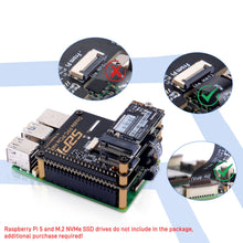 Raspberry Pi 5 B12 Double FPC PCIe HAT