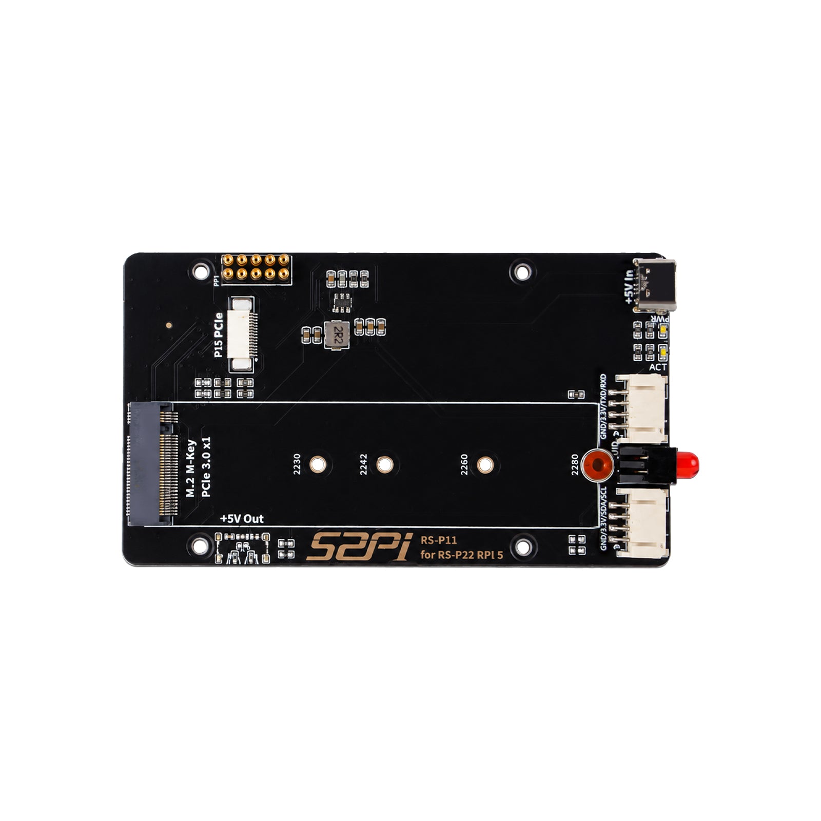 라즈베리파이5 RS-P11(RS-P22) PCIe NVMe 확장 보드 [EP-0234]