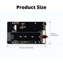 52Pi RS-P11 for RS-P22 PCIE NVME Expansion Board for Raspberry Pi 5, Supports M.2 NVMe SSDs