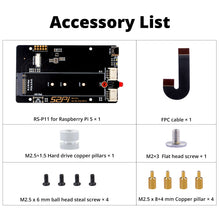 52Pi RS-P11 for RS-P22 PCIE NVME Expansion Board for Raspberry Pi 5, Supports M.2 NVMe SSDs