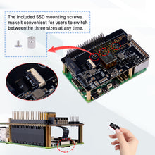 52Pi P33 M.2 NVMe 2280 PoE+ HAT Extension Board for Raspberry Pi 5, Support M.2 NVMe SSDs  2230/2242/2260/2280