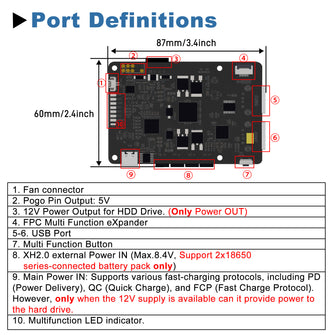 52Pi UPS Gen 6 Power Module with Physical Power Button & PikaPython Su ...
