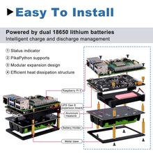 52Pi UPS Gen 6 Power Module with Physical Power Button & PikaPython Support for Raspberry Pi 5/4B