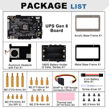 52Pi UPS Gen 6 Power Module with Physical Power Button & PikaPython Support for Raspberry Pi 5/4B