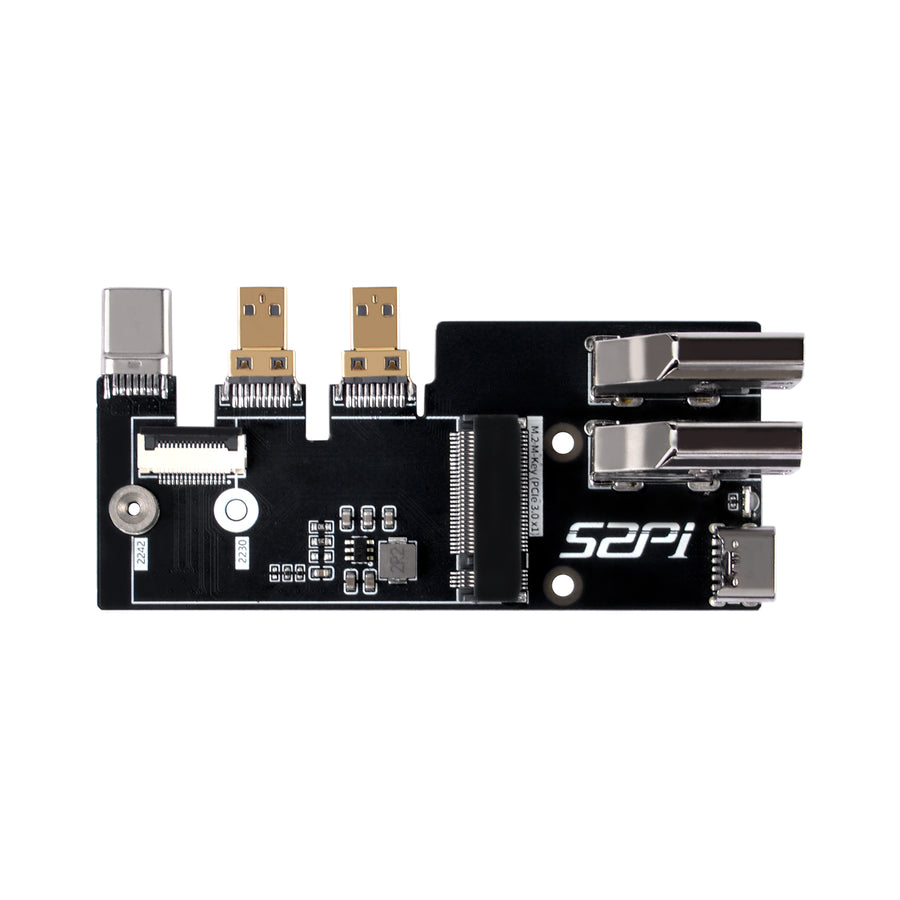 52Pi Micro HDMI to HDMI Multifunctional Adapter for Raspberry Pi 5