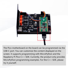 52Pi 4 USB-Channel 5V Power Supply Module for Raspberry Pi Pico, 0.91-inch OLED Screen, Compatible with 1U Rack Mounting
