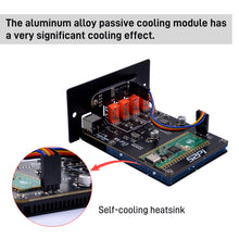 52Pi 4 USB-Channel 5V Power Supply Module for Raspberry Pi Pico, 0.91-inch OLED Screen, Compatible with 1U Rack Mounting