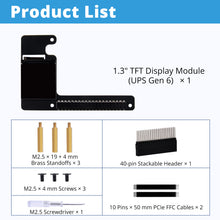 52Pi 1.3" LCD TFT Display Module 240X240 Pixel RGB-Color Screen for UPS Gen 6
