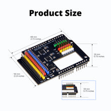 52Pi Level-Shift Shield for Arduino UNO Q, IIC I2C Level Converter 3.3V-5V Bi-Directional Shifter Module