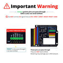 52Pi Level-Shift Shield for Arduino UNO Q, IIC I2C Level Converter 3.3V-5V Bi-Directional Shifter Module