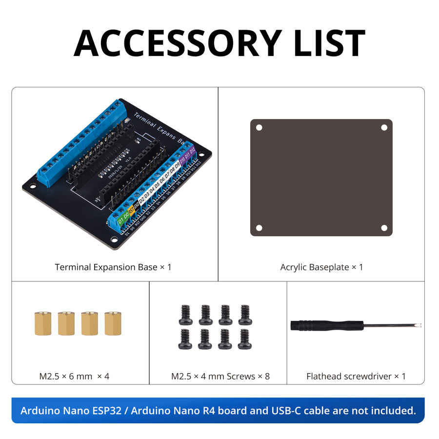52Pi Terminal Expansion Base for Arduino, Screw Terminal Breakout