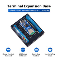 52Pi Terminal Expansion Base for Arduino, Screw Terminal Breakout Board for Arduino NANO ESP32