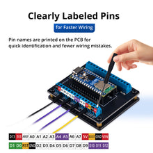 52Pi Terminal Expansion Base for Arduino, Screw Terminal Breakout Board for Arduino NANO ESP32