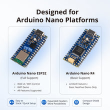 52Pi RGB LED Matrix Expansion Board for Arduino Nano ESP32, 104 Individually Addressable RGB LEDs Matrix Shield for Arduino