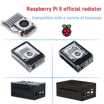 Raspberry Pi 5 Cooling Fan Official Active Cooler Aluminium Heatsink