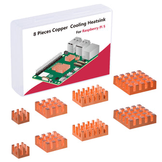 Copper Heatsinks for Raspberry Pi 5 (8PCS )