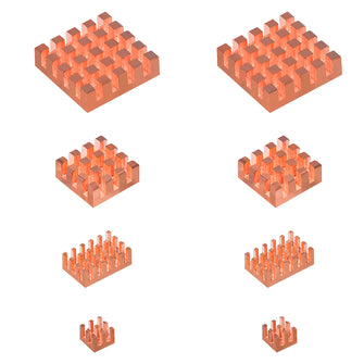 Copper Heatsinks for Raspberry Pi 5 (8PCS )