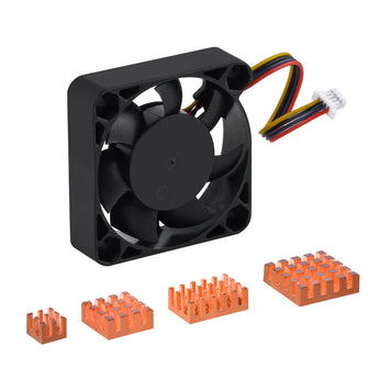 4010 Cooler Black Fan with Heatsinks for Raspberry Pi 5