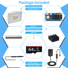 52Pi Orange Pi Zero 2W 2GB/4GB with Power Heatsink 64GB TF Card