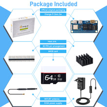 52Pi Orange Pi Zero 2W 2GB/4GB with Power Heatsink 64GB TF Card