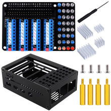 52Pi GPIO Terminal Expansion Board with GPIO Status LED Metal Case For Raspberry Pi 4B