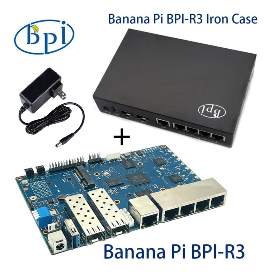 Banana Pi BPI R3 Router Board With MediaTek MT7986 Quad Core ARM