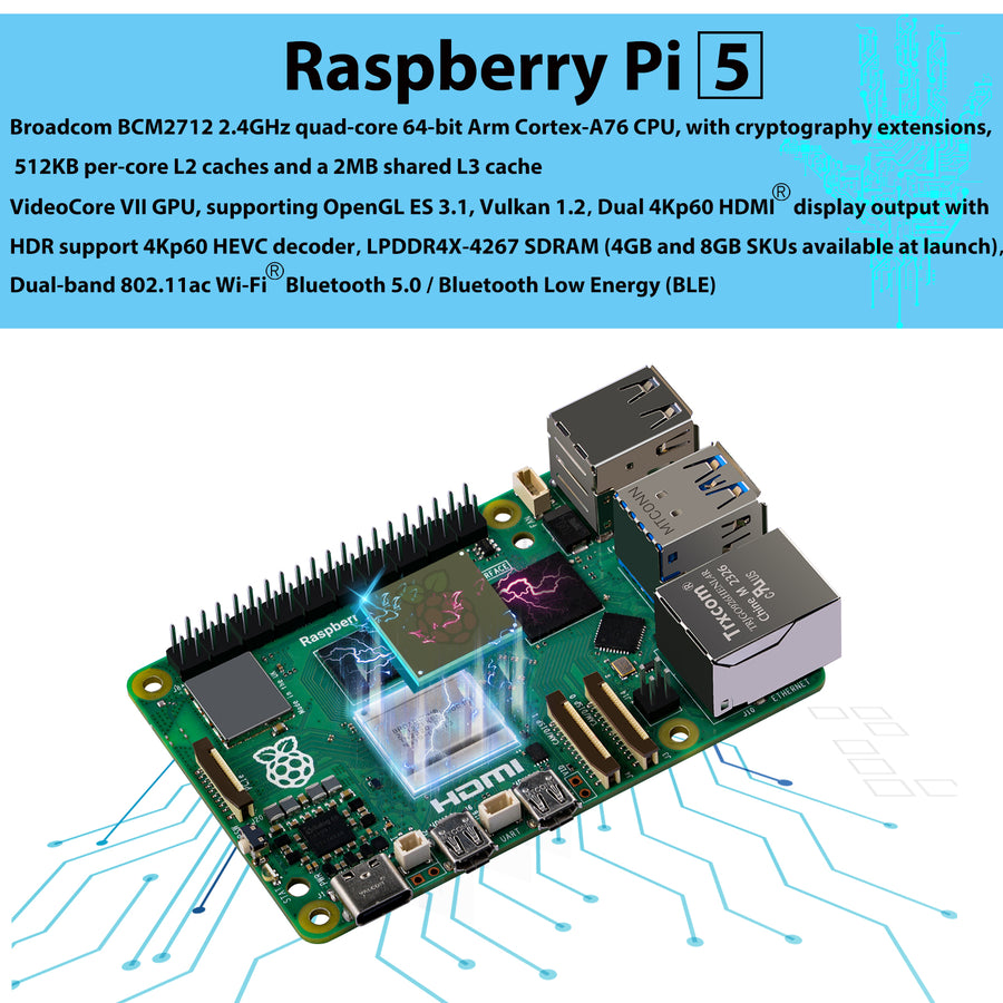 Raspberry Pi 5 ベアボーンキット ベアボーン・キット Raspberry pi 5 4GB Raspberry Pi 5/4GB