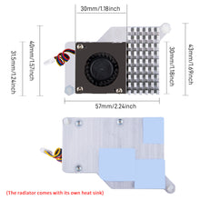 52Pi Aluminum Case Black Brick Enlosure With Cooling Fan Heatsink for Raspberry Pi 5