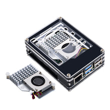 52Pi Acrylic Case Enlosure Black and White With Cooling Fan Heatsink for Raspberry Pi 5